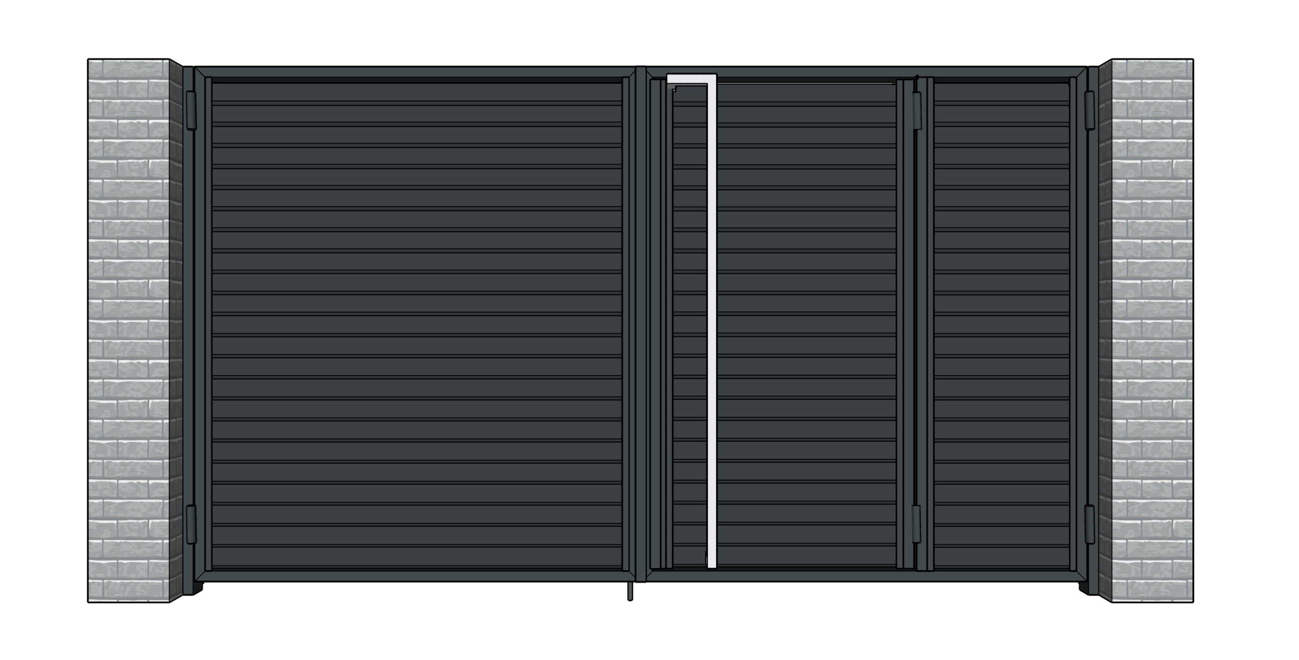 Poarta integrată "Jaluzele"