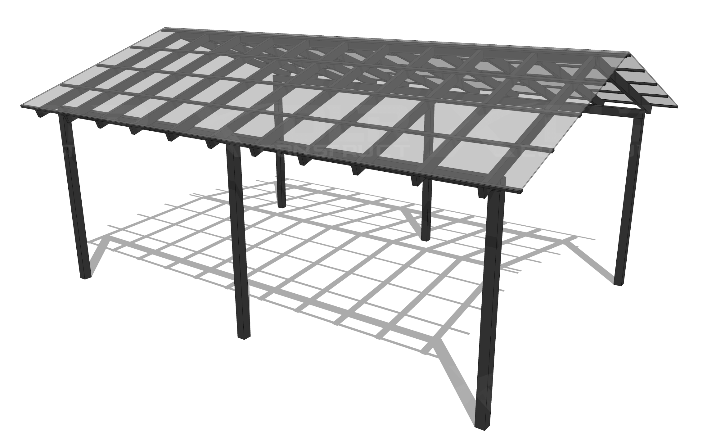 Copertina în 2 pante